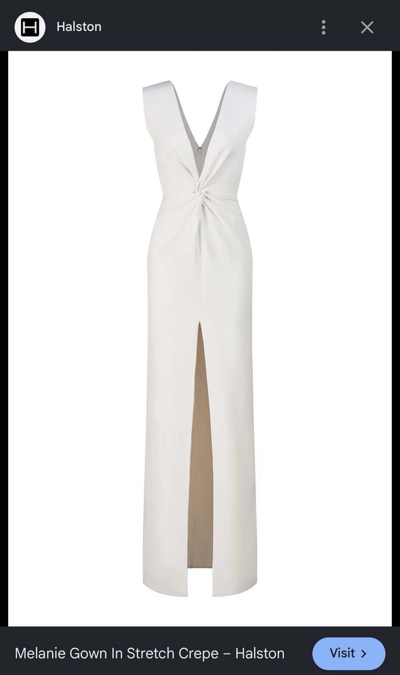 Halston Melanie Gown in Stretch Crepe - Picture 5 of 8